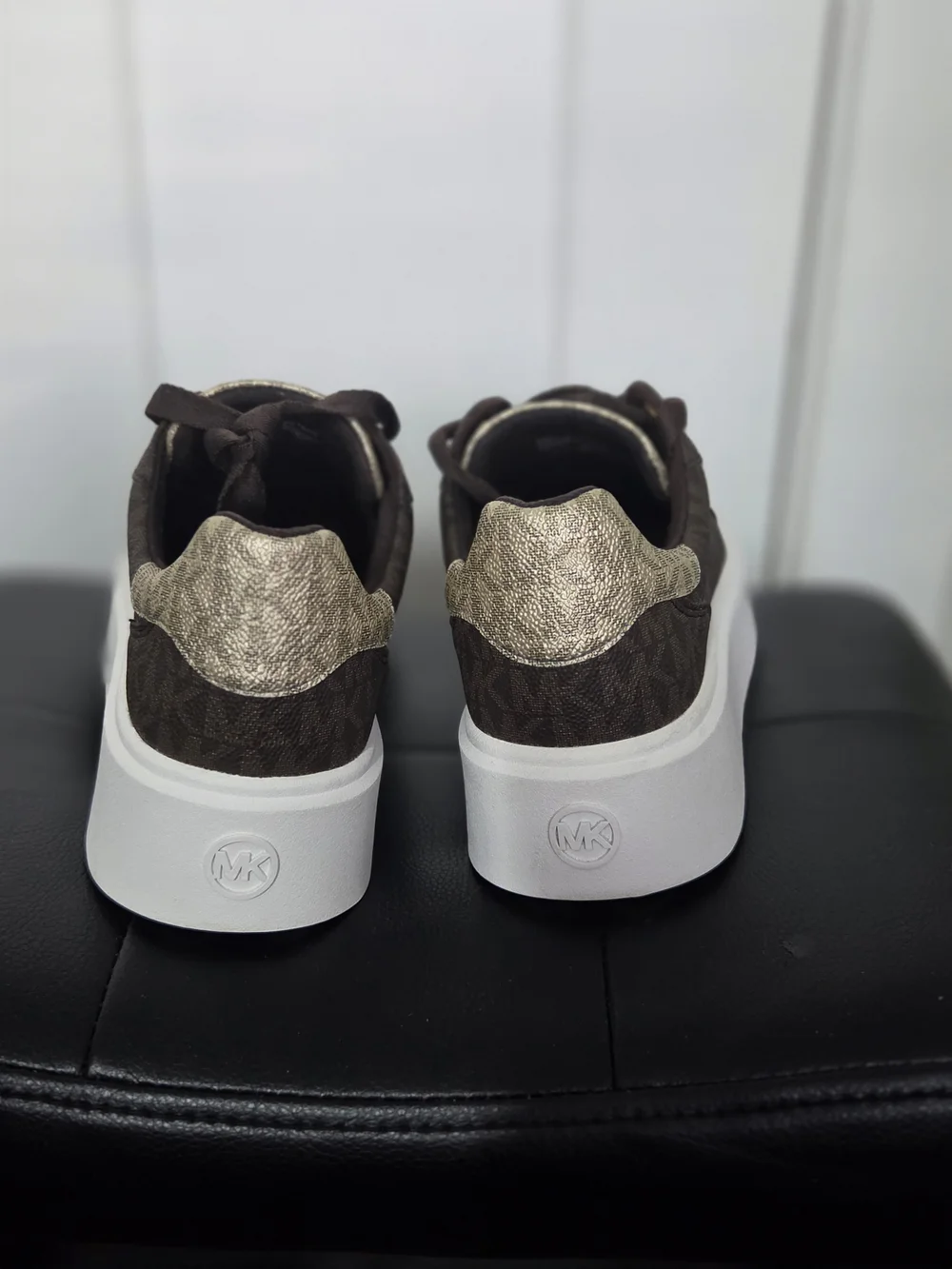 Michael Kors Women's Brown Logo Platform Sneaker